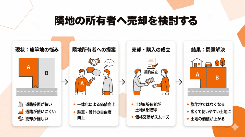 隣地の所有者へ売却を検討する